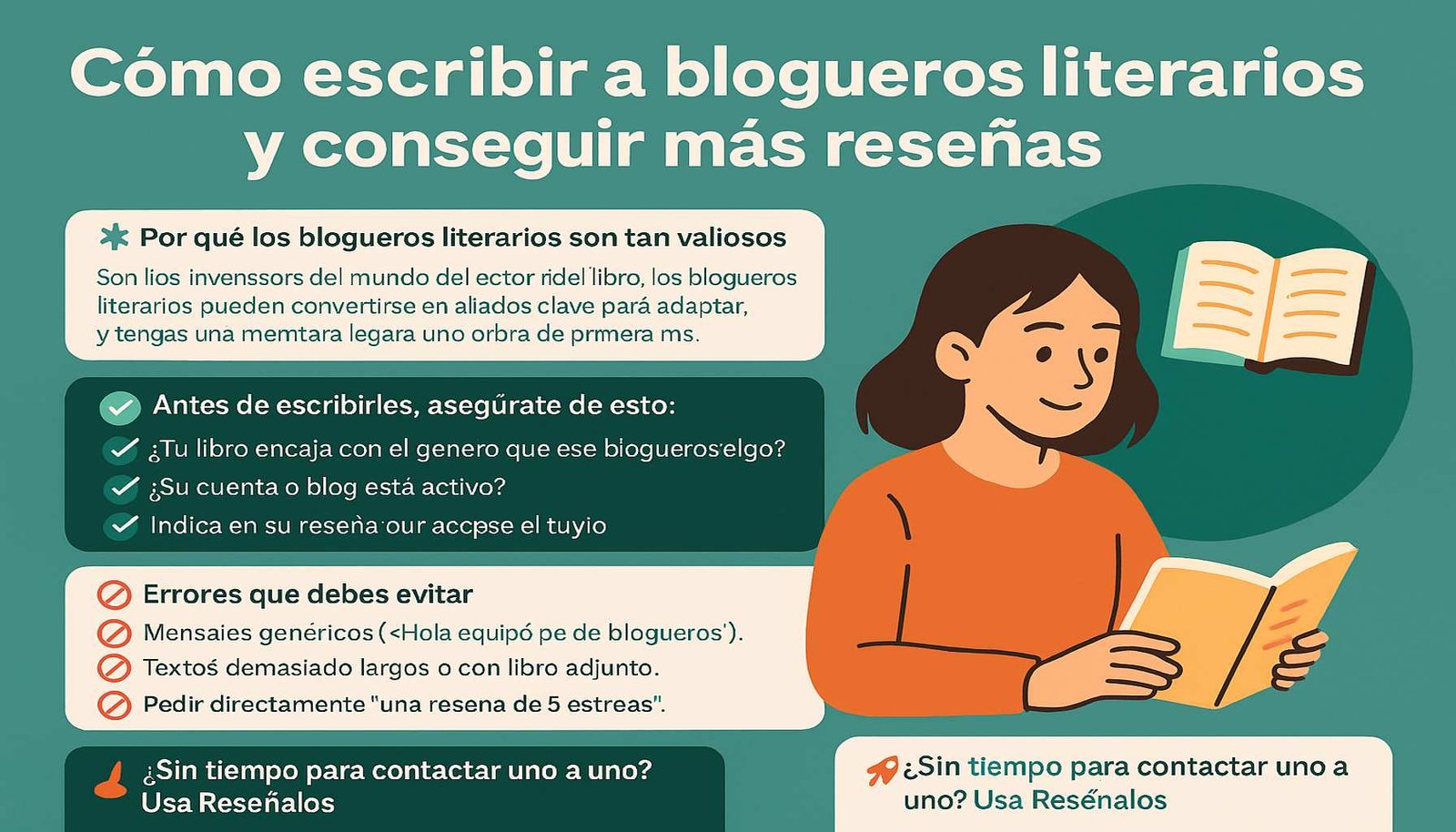 Cómo escribir a blogueros literarios y conseguir más reseñas