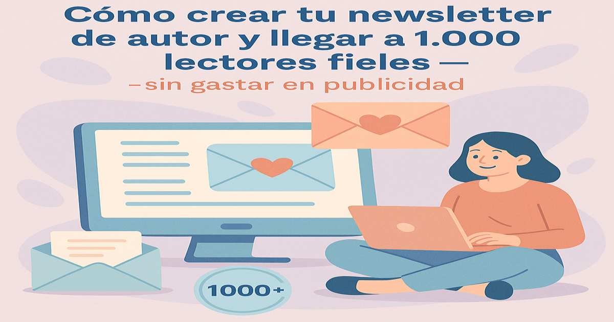 Cómo crear tu newsletter de autor y llegar a 1.000 lectores fieles — sin gastar en publicidad